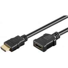 Laidas - ilgiklis HDMI - HDMI v1.4 (K-L) 4K (30Hz) 2m gold Goobay